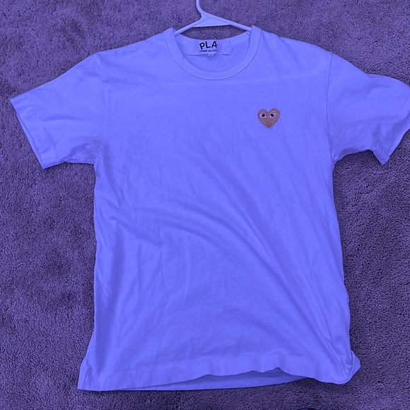 Comme Des Garçons PLAY Gold Heart Tee - Picture 1 of 4